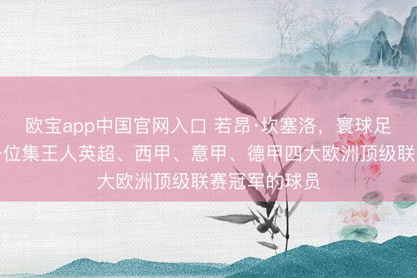 欧宝app中国官网入口 若昂·坎塞洛,寰球足坛历史上第一位集王人英超、西甲、意甲、德甲四大欧洲顶级联赛冠军的球员