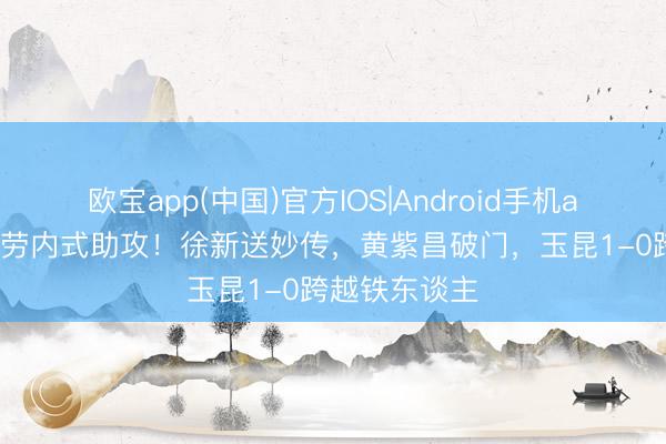 欧宝app(中国)官方IOS|Android手机app下载 德布劳内式助攻！徐新送妙