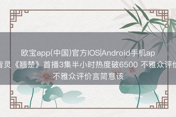 欧宝app(中国)官方IOS|Android手机app下载 陈皆灵《翘楚》首播3集半小时热度破6500 不雅众评价言简意该
