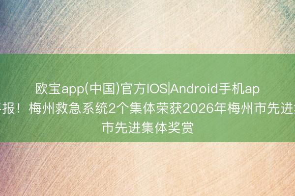 欧宝app(中国)官方IOS|Android手机app下载 喜报！梅州救急系统2个集体荣获2026年梅州市先进集体奖赏